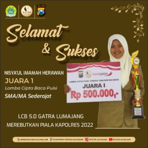 Juara Puisi MA Pester Al Fauzan